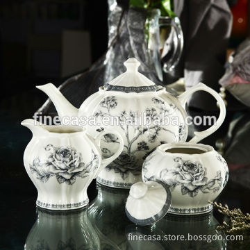 Elegant Fine New Bone China Tea Pot Coffee Pot Sugar Pot Milk Pot of Nocturne